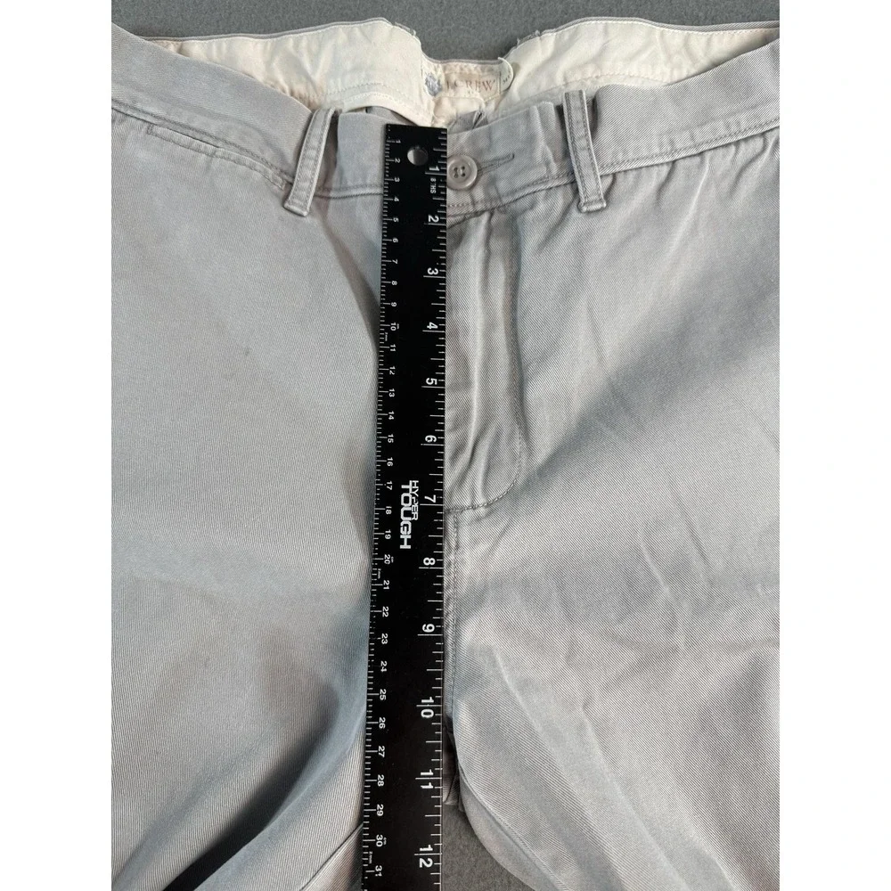 J.Crew Pants Mens 34x32 Gray Regular Fit Chino Straight Leg Cotton Casual
